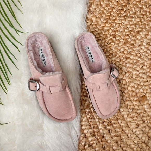 Birkenstock Buckley Shearling Suede Leather Slip On Clogs
Pastel Pink - Picture 7 of 10